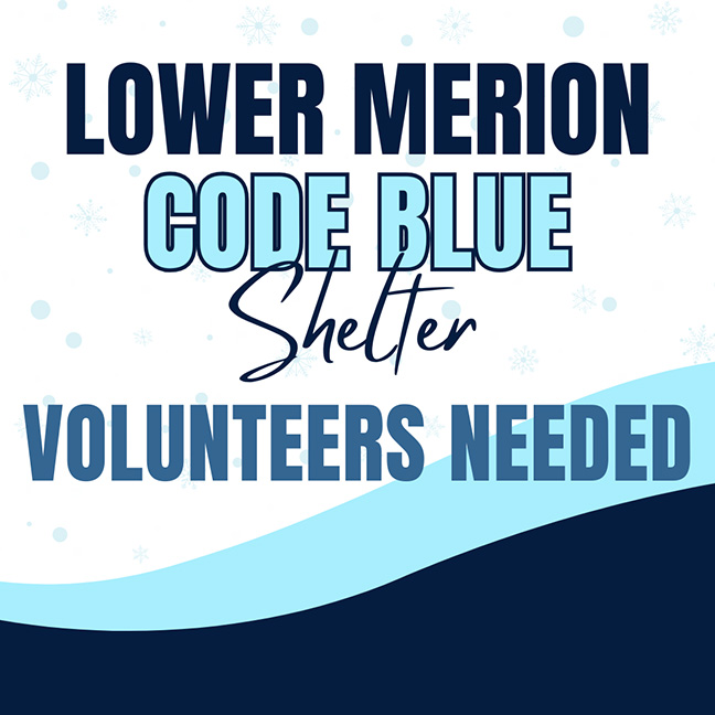 Code Blue Shelter Volunteers Needed
